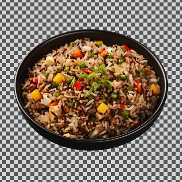 PSD psd png вкусный черный перец жареный рис