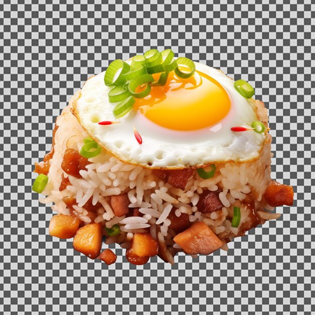 PSD psd png вкусного жареного риса с яйцом