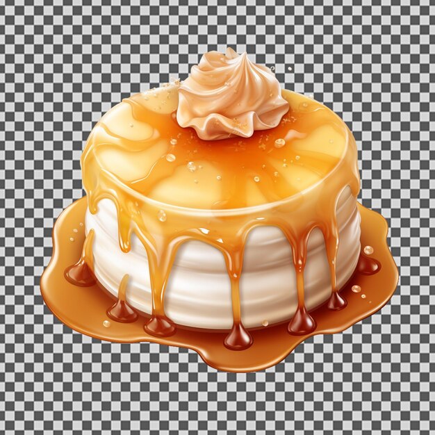 PSD psd png di una gustosa torta con mandorle schiacciate