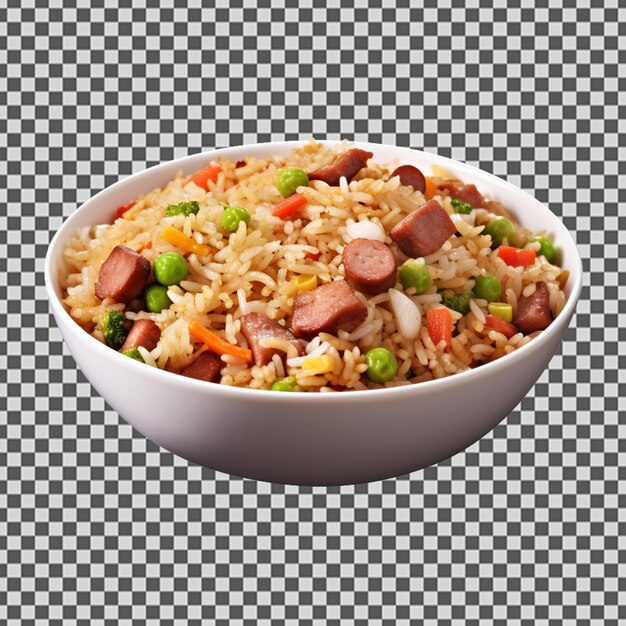 PSD psd png di un gustoso riso fritto classico