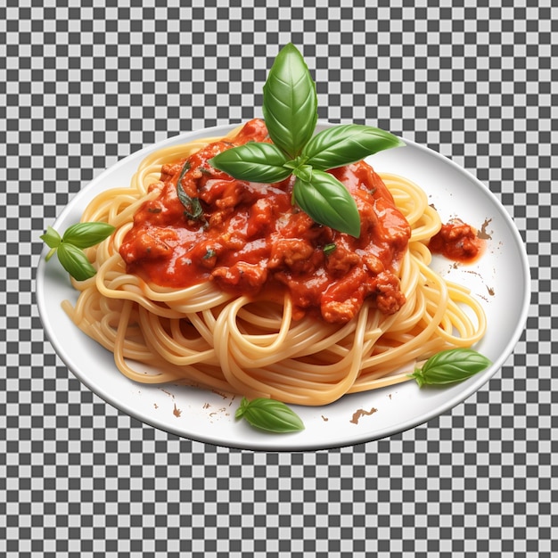 PSD psd png di una gustosa pasta agli spaghetti