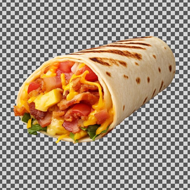 PSD psd png of a tasty spanish breakfast burrito