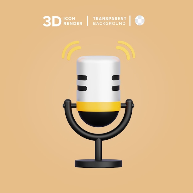 PSD psd podcast 3d illustration