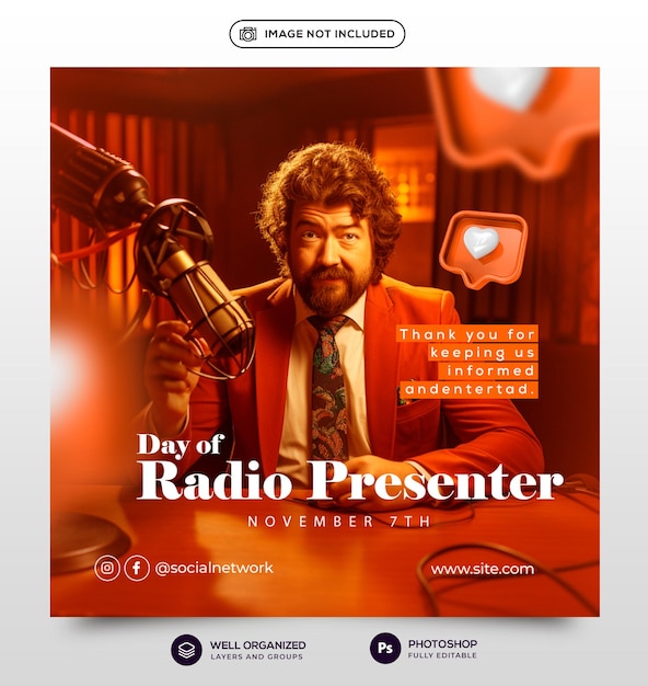 Psd podcast talk show instagram post design or poster social media post editable psd