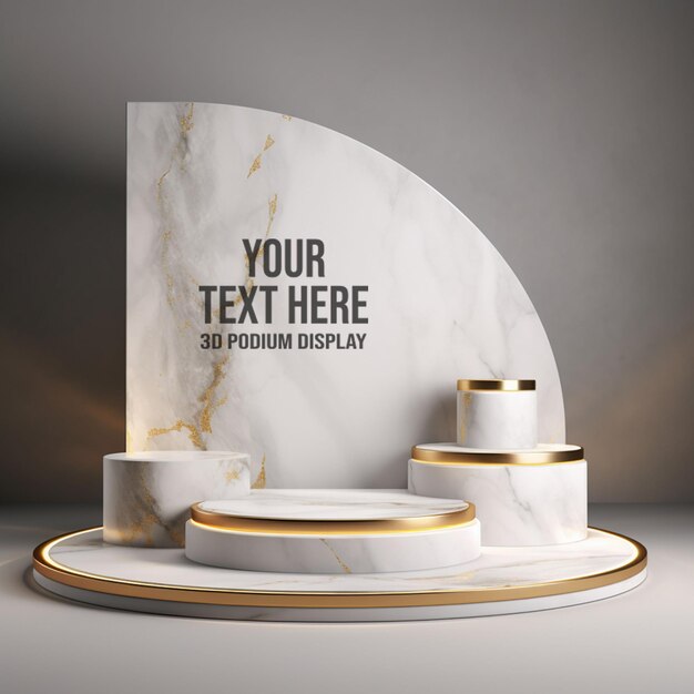 PSD psd podium display mockup