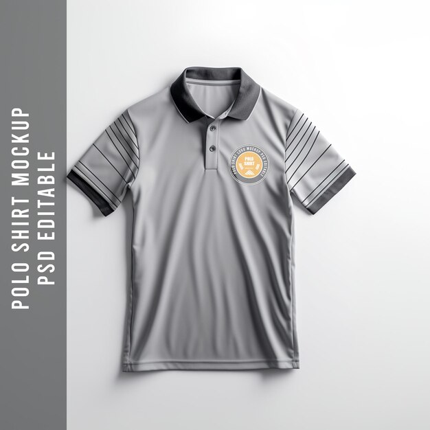 PSD psd polo shirt logo mockup