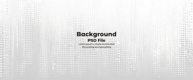 PSD Półtonowy biało-szary tło Punkty abstrakcyjne białe tło technologia tekstury