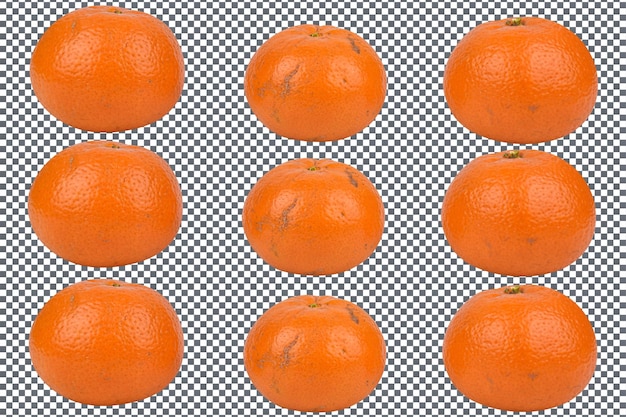 PSD psd pomarańczowe owoce izolowane na przezroczystym tle