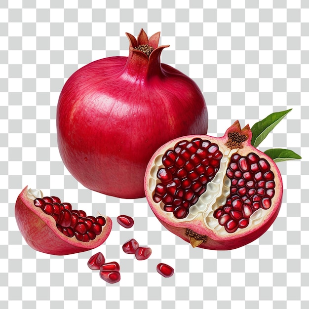 Psd pomegranate transparent background