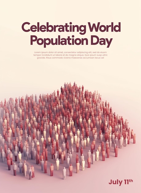 PSD Population World Day Poster banner