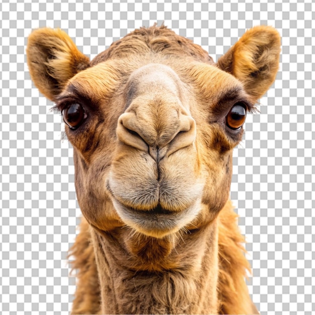 PSD psd of a portrait camel on transparent background