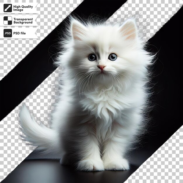 PSD ritratto psd di un gatto su sfondo trasparente