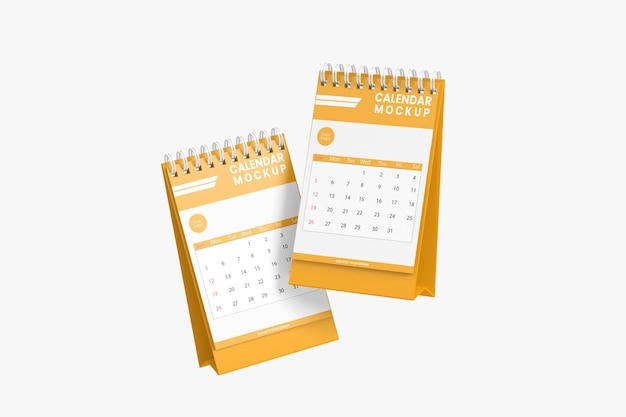 PSD mockup di calendario da tavolo verticale psd