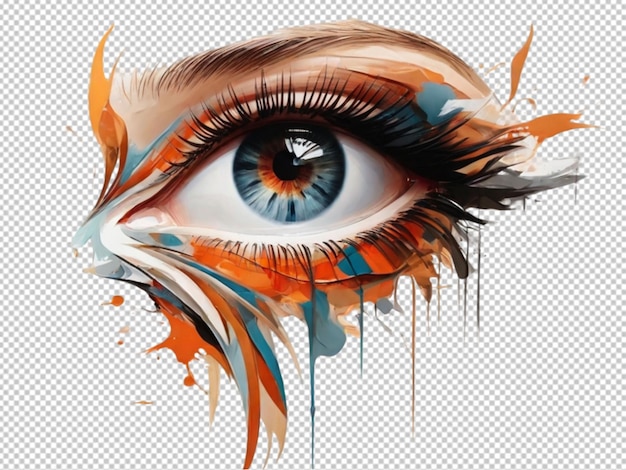 PSD psd of a portrait of a young women eyes