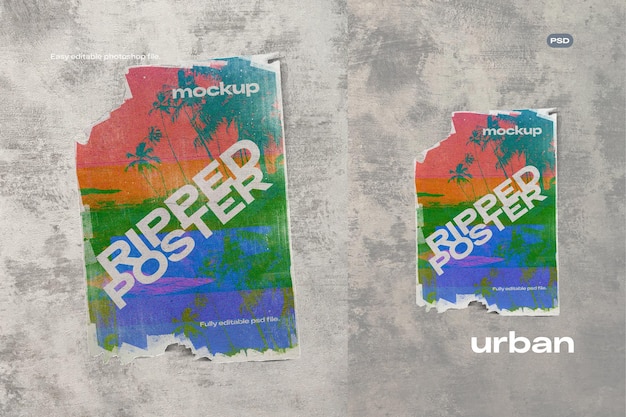 PSD psd poster mockup ripped