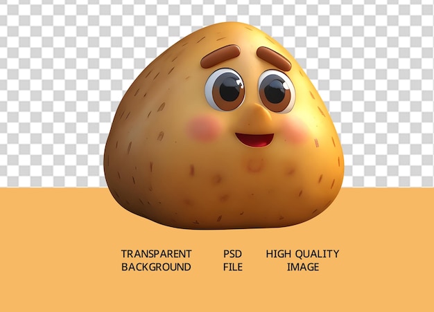 Psd potato 3d emoji