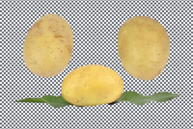 PSD psd potatoes isolated on transparent background