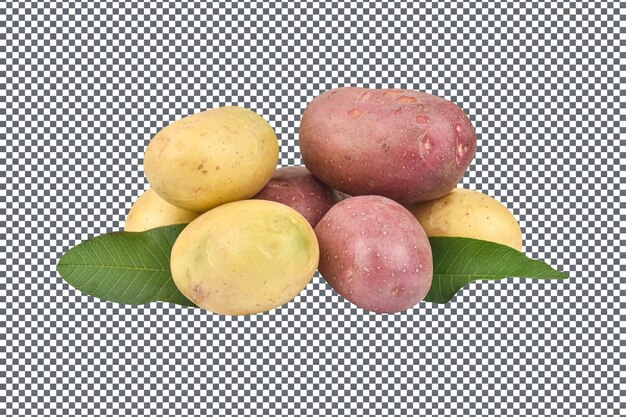 PSD psd potatoes isolated on transparent background