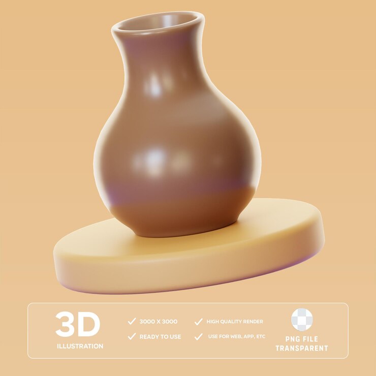PSD psd керамика 3d иллюстрация