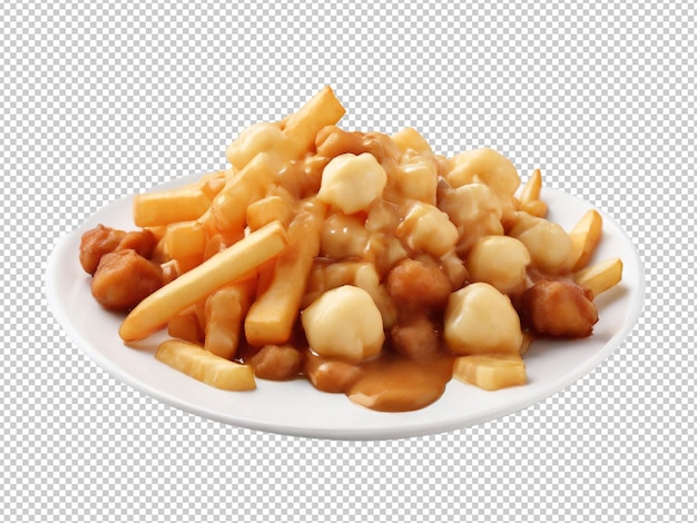 透明な背景のpsd poutine png