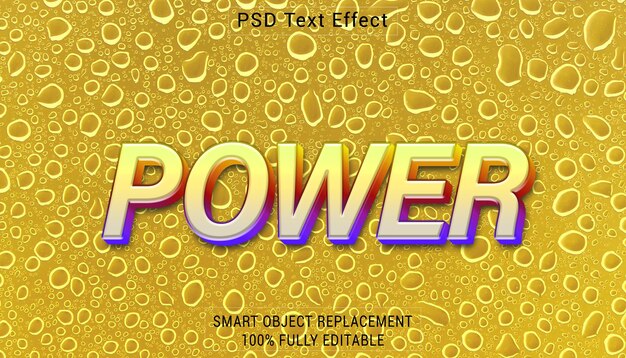 PSD psd power 로고 텍스트 스타일 효과