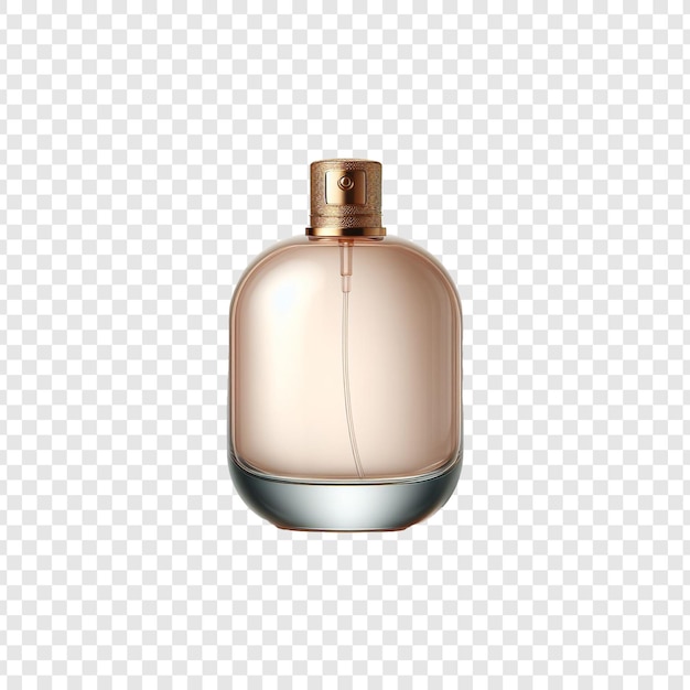 Psd of premium blank luxury perfume bottle isolated on transparent background