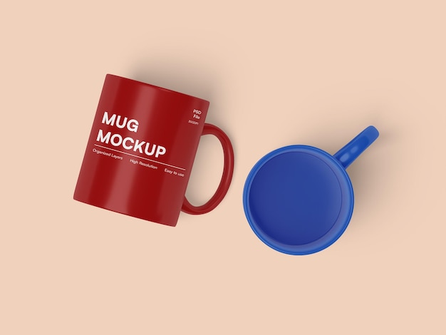 PSD psd premium elegant mug mockup