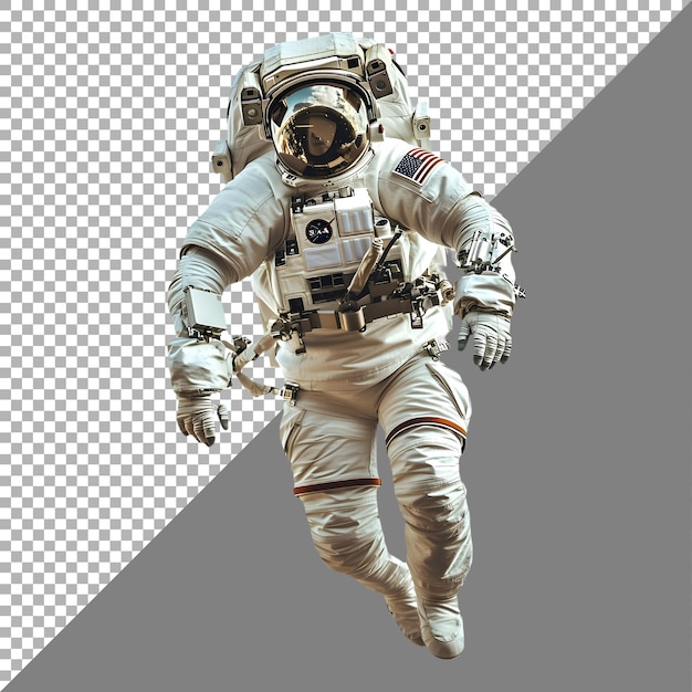 PSD psd premium file png astronauta na białym tle