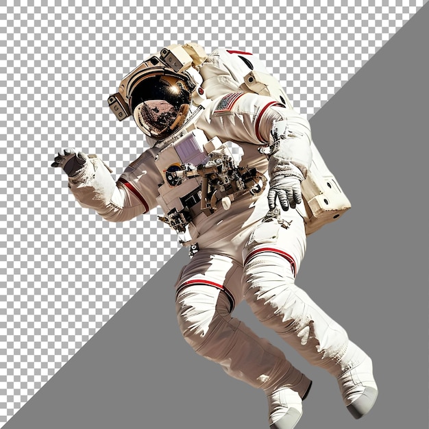 PSD Premium File Png Astronauta na białym tle