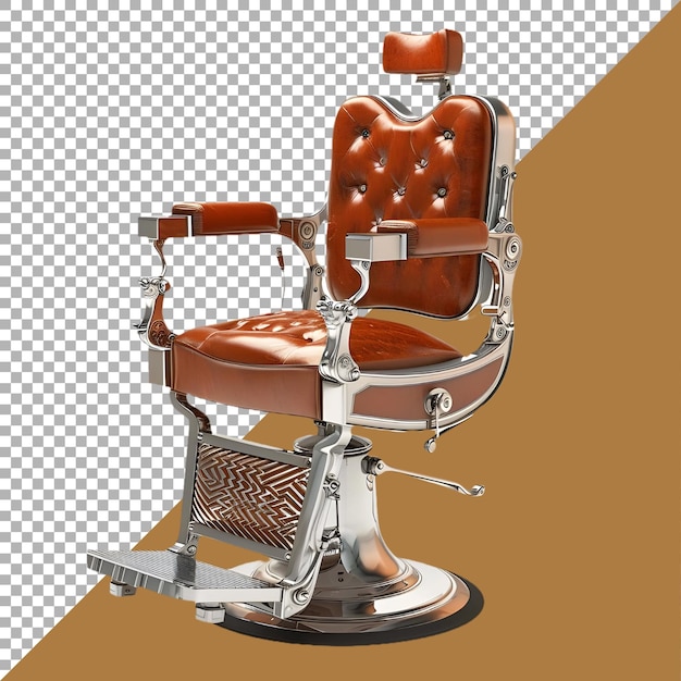 PSD psd premium file png of barber chair against white background