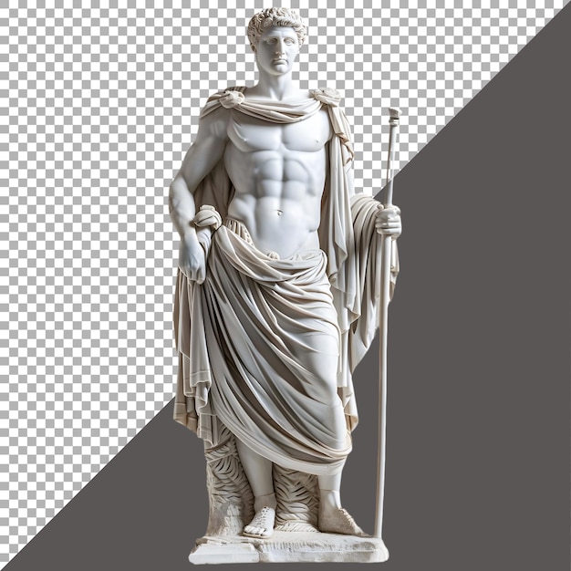 PSD file psd premium png di marmo statua greca romana su sfondo bianco