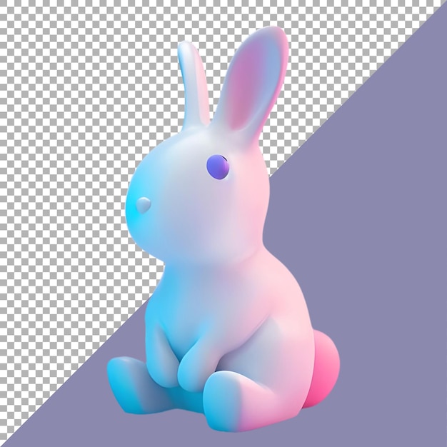 PSD psd premium file png кролика на белом фоне