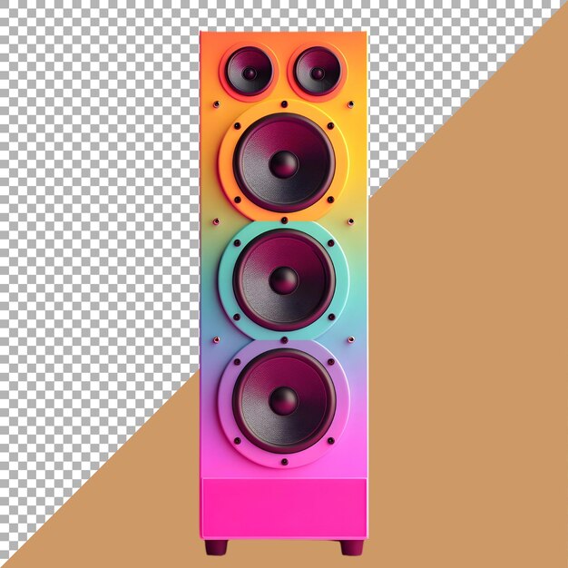 PSD psd プレミアム ファイル 白い背景のタワースピーカーのpng
