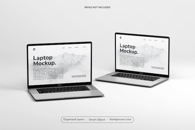 PSD psd premium laptop scherm mockup