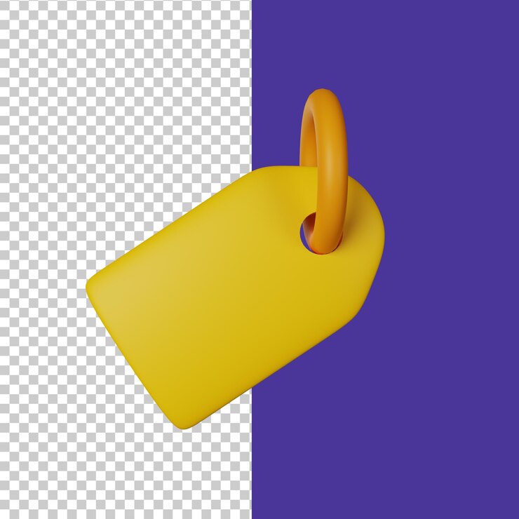 PSD psd price tag 3d icon illustration