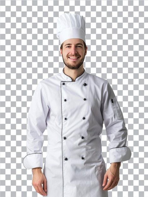Psd professional chef isolated on transparent background