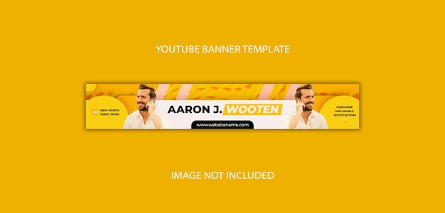 Psd professional youtube banner cover psd template