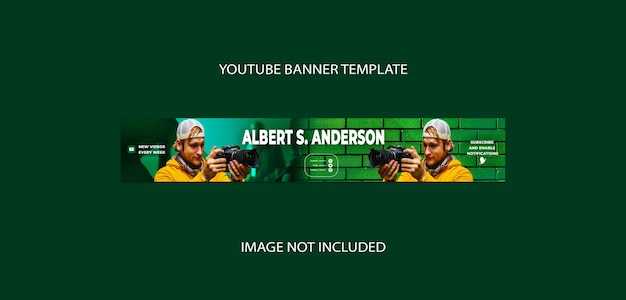 Psd professional youtube banner cover psd template