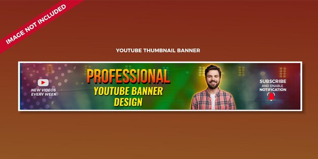 PSD psd プロフェッショナル youtube バナー テンプレート（linkedin バナー付き）