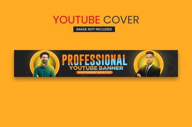 Psd professional youtube cover banner social media post design