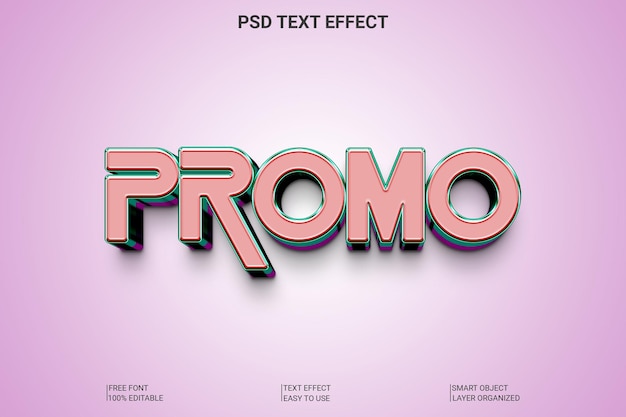 PSD psd 프로모션 3d 텍스트 스타일 효과