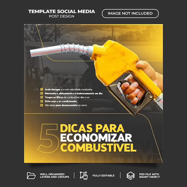 PSD psd psd car repair social media post template banner instagram template brazilian portuguese