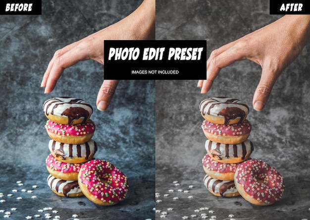PSD psd jedzenie edytowanie zdjęć wstępny filtr