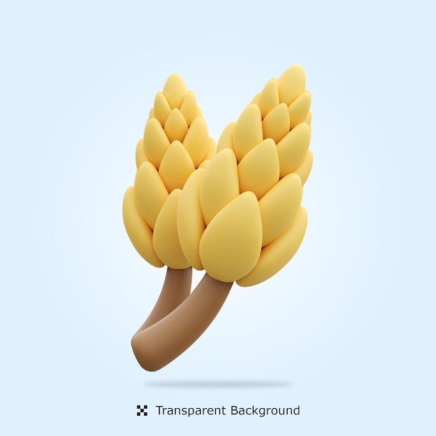 PSD pszenica 3d ikona