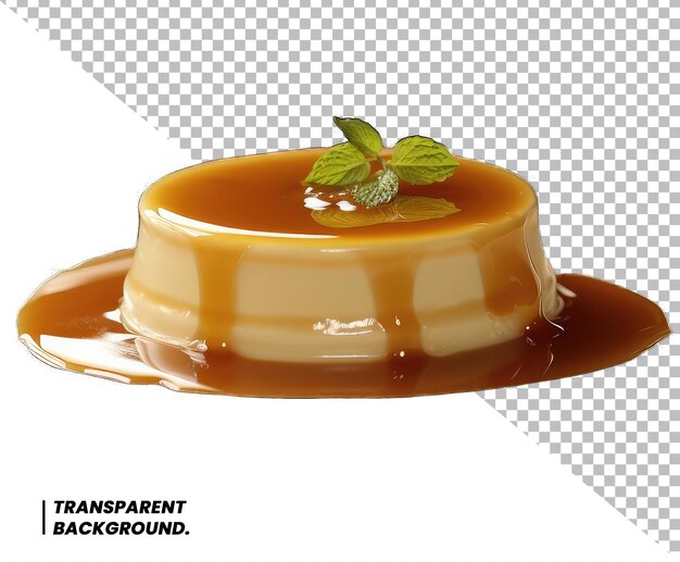 Psd pudding jelly isolated