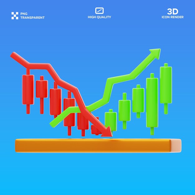 PSD Pump and Dump 3D İllüstrasyon