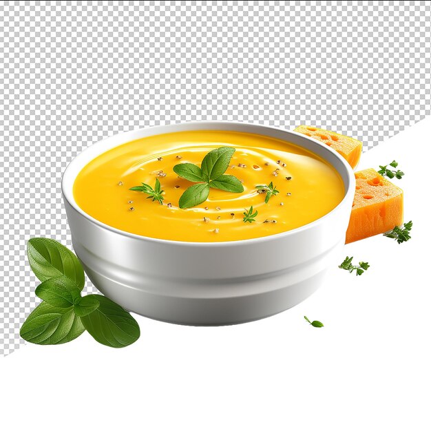 PSD psd pumpkin soup on transparent background