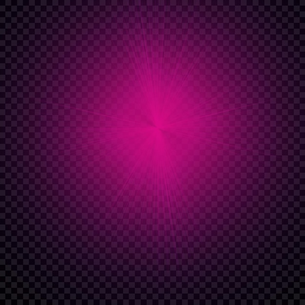 PSD psd purple light effect on transparent background