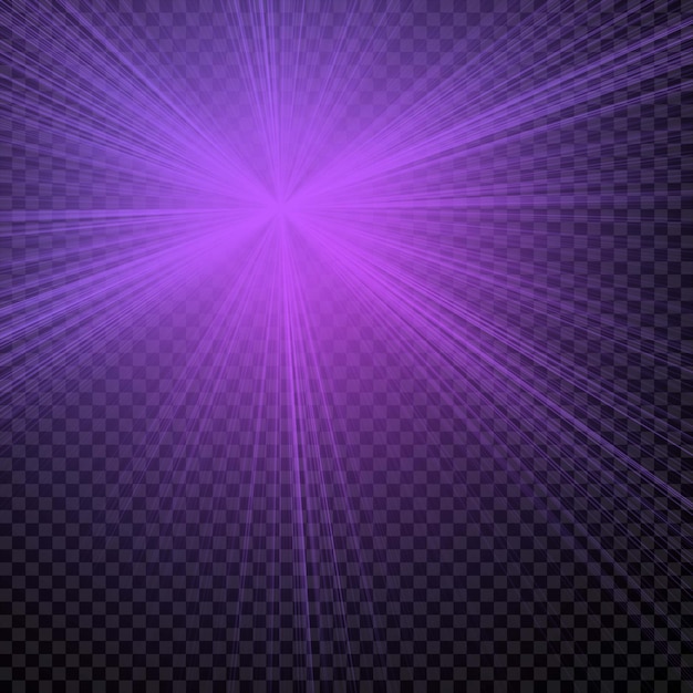 PSD psd purple light effect on transparent background