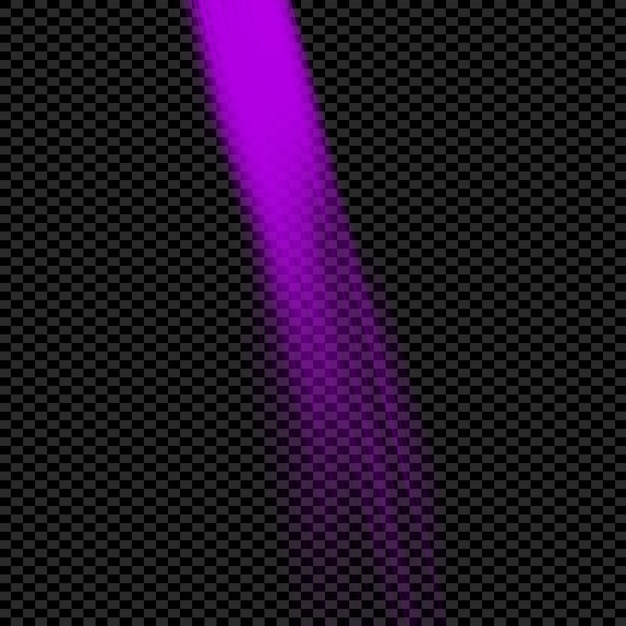 PSD psd purple light effect on transparent background